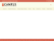 Tablet Screenshot of campusministrynetwork.org